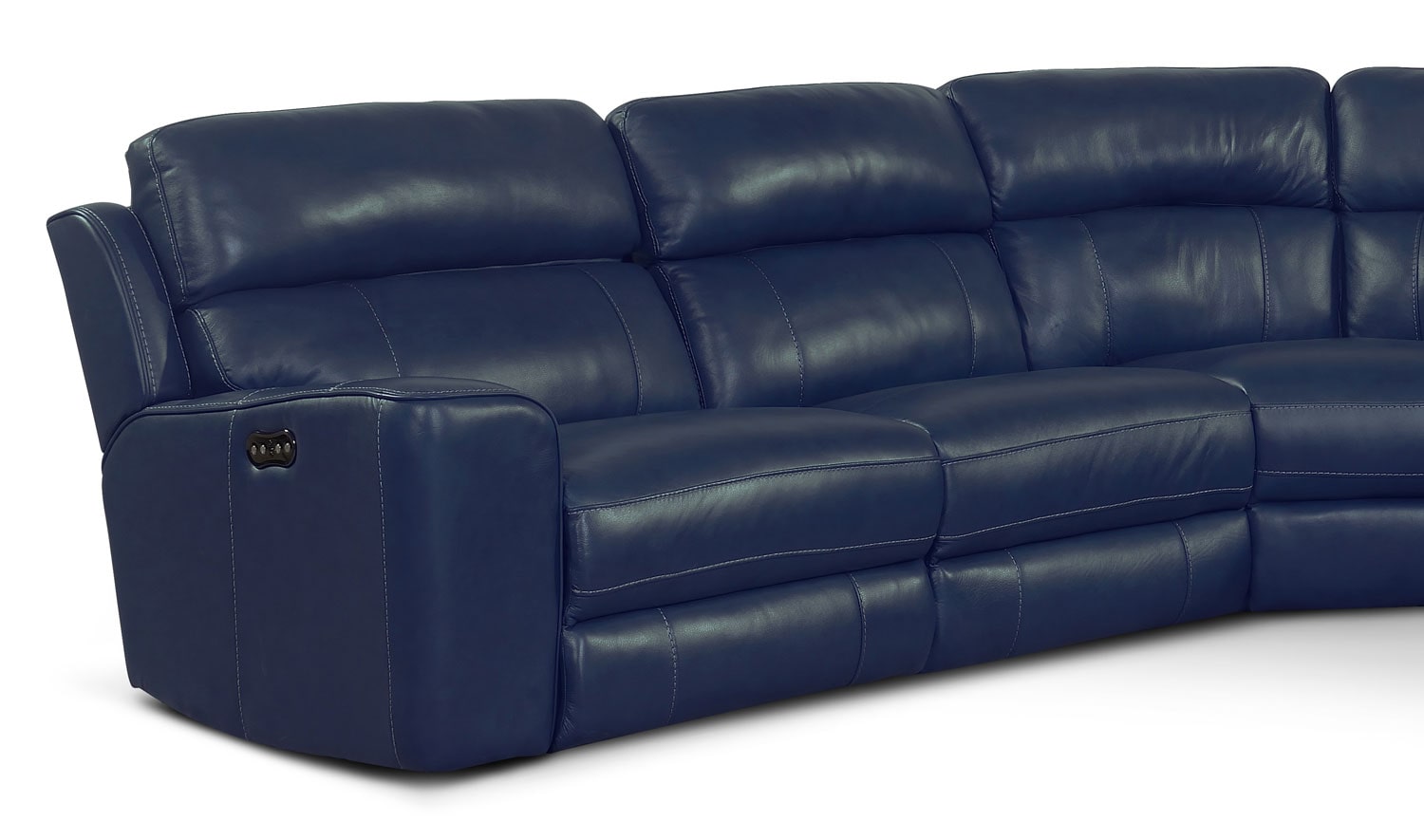 Newport 6-Piece Power Reclining Sectional with Right-Facing Chaise and