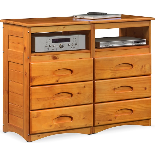 Ranger Media Dresser Pine Value City Furniture And Mattresses Kids Furniture Ranger Media Dresser Pine