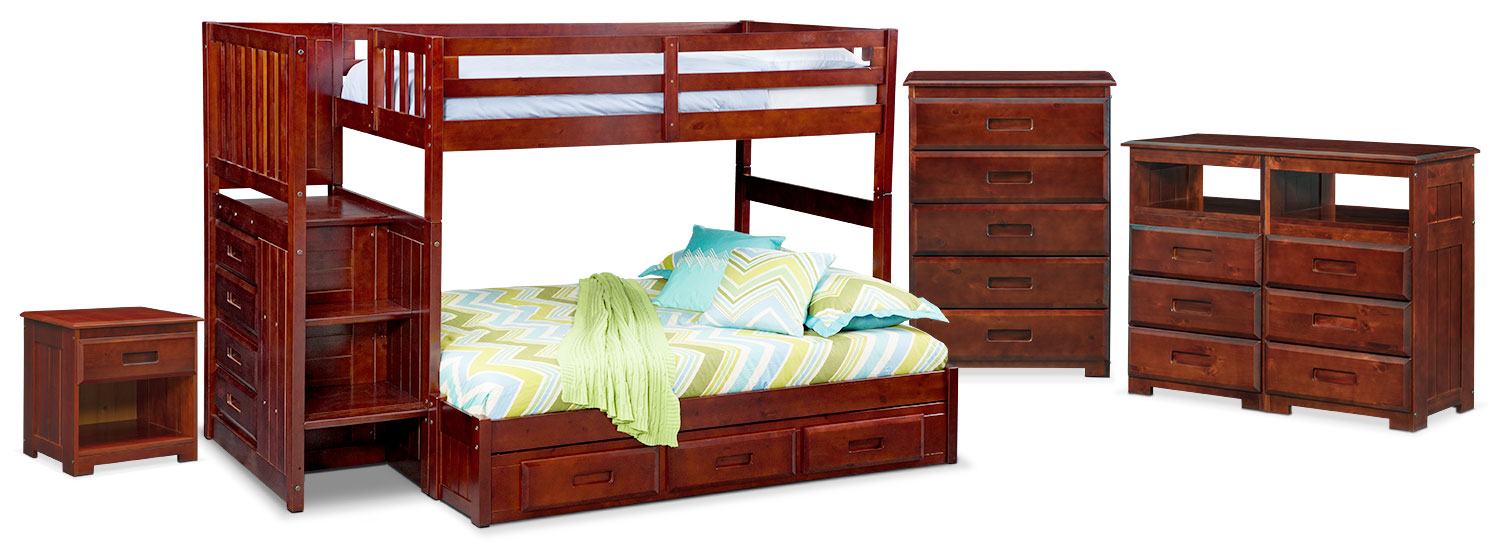 The Ranger Bunk Bed Collection - Merlot