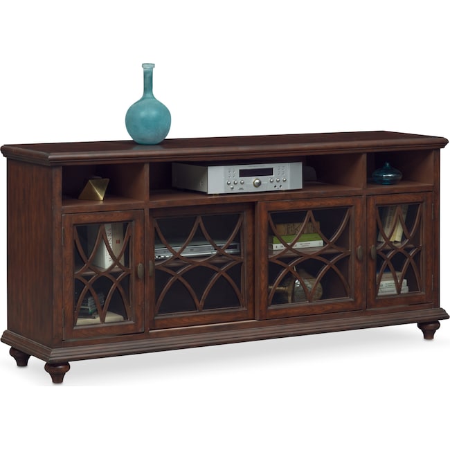 Rivoli Media Credenza Brown Value City Furniture and Mattresses