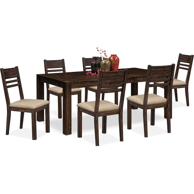 Tribeca Dining Table And 6 Dining Chairs Value City Furniture