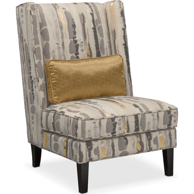 Limelight Accent Chair- Pewter | Value City Furniture and Mattresses