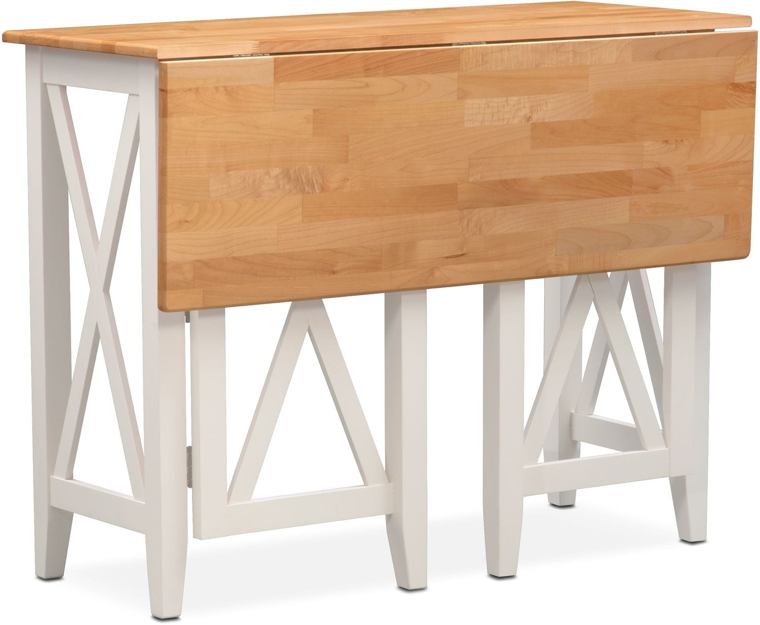 Nantucket Breakfast Bar Maple And White Value City Furniture