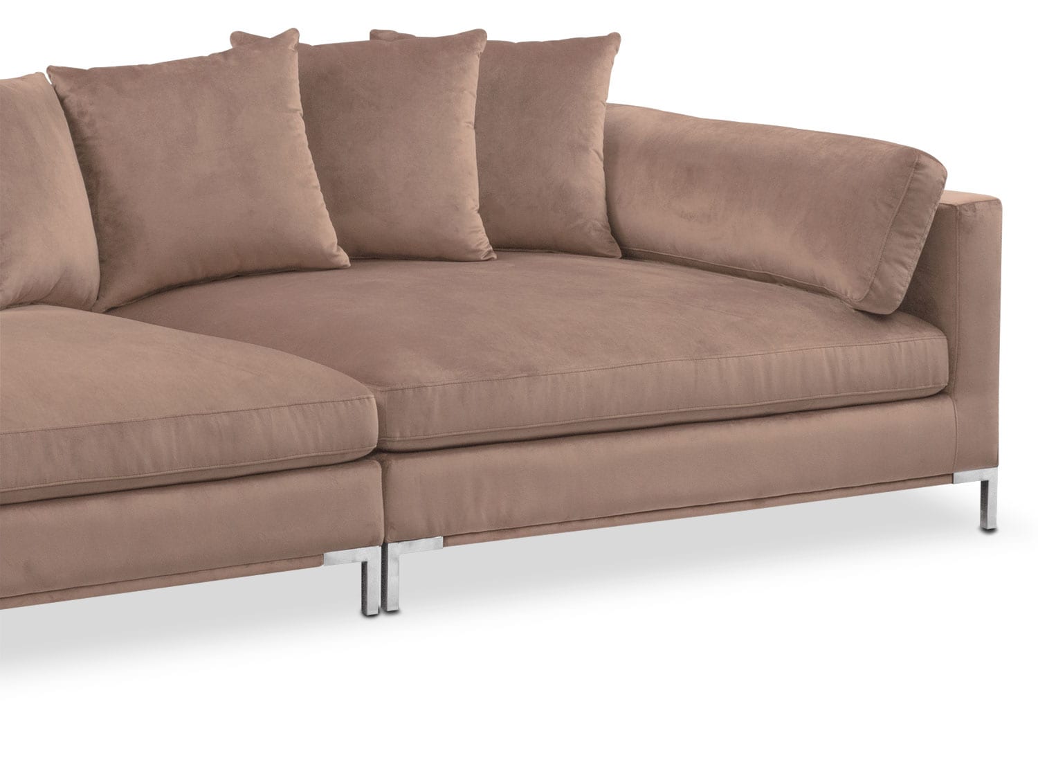 Moda 2-Piece Sofa - Mushroom | Value City Furniture and ...