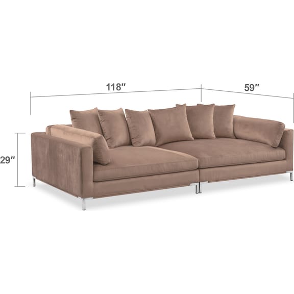 Living Room Furniture - Moda 2-Piece Sofa