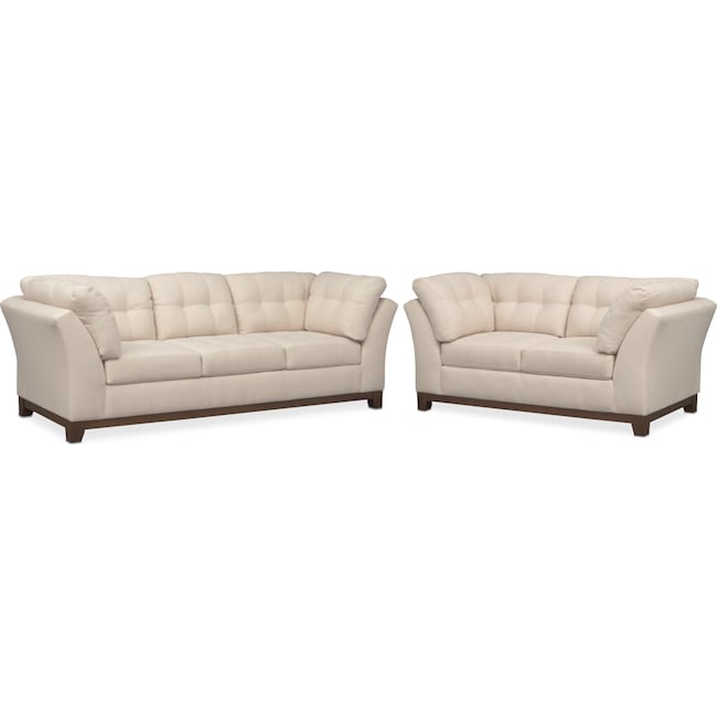 Living Room Furniture - Sebring Sofa and Loveseat Set