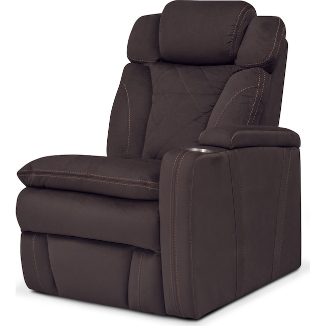 Living Room Furniture - Fiero Right-Facing Power Recliner - Godiva