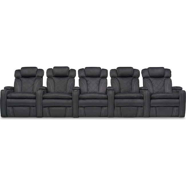 Living Room Furniture - Fierro 5-Piece Power Reclining Sectional