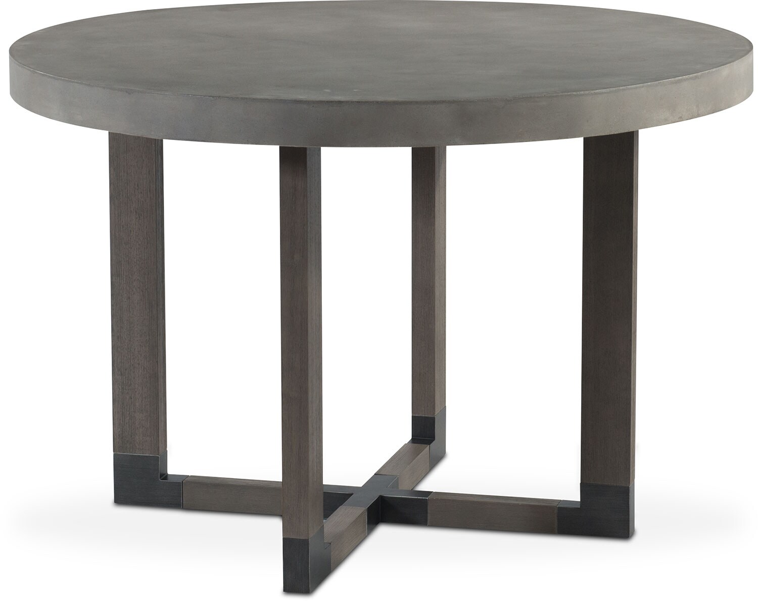 Malibu Round Counter-Height Concrete Top Table - Gray | Value City ...