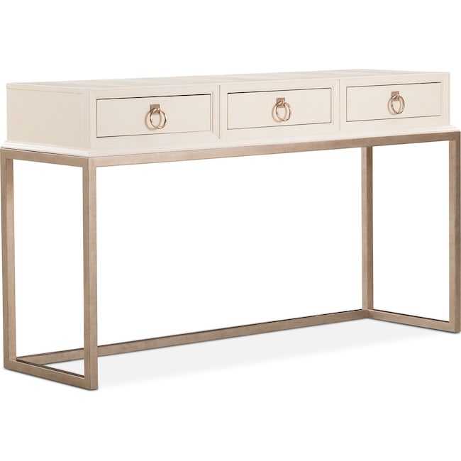 Cardozo Sofa Table Parchment Value City Furniture And Mattresses Accent And Occasional Furniture Cardozo Sofa Table Parchment