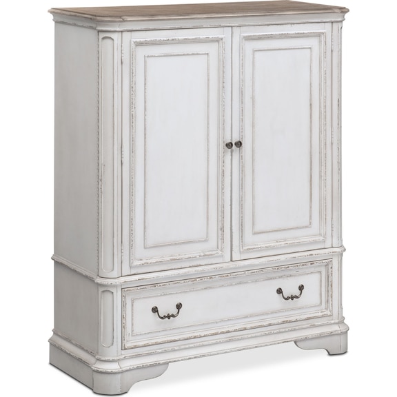 The Marcelle Bedroom Collection - Vintage White | Value City Furniture ...