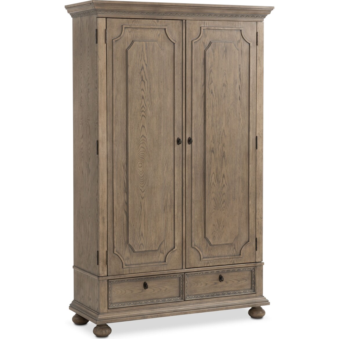 Langham Armoire Natural Value City Furniture and Mattresses