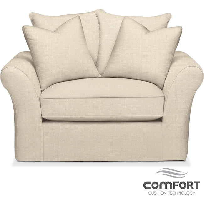 Living Room Furniture - Allison Comfort Chair and a Half - Anders Cloud