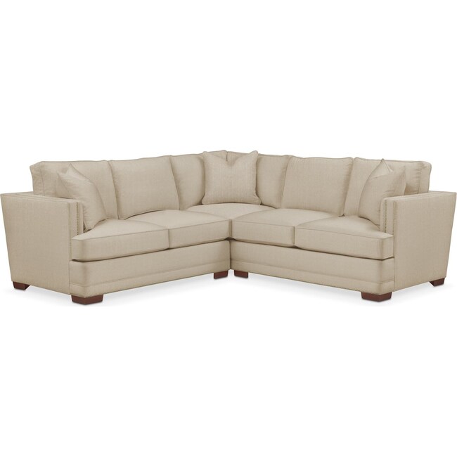 Living Room Furniture - Arden 2-Piece Small Sectional