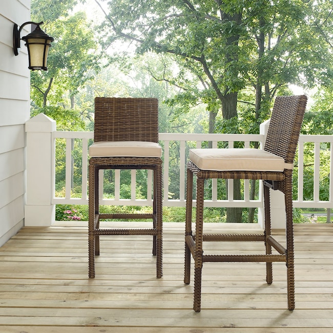 Outdoor Furniture - Destin Outdoor Set of 2 Barstools