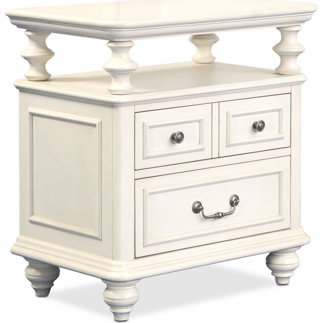 Bedroom Furniture - Charleston Shelf Nightstand