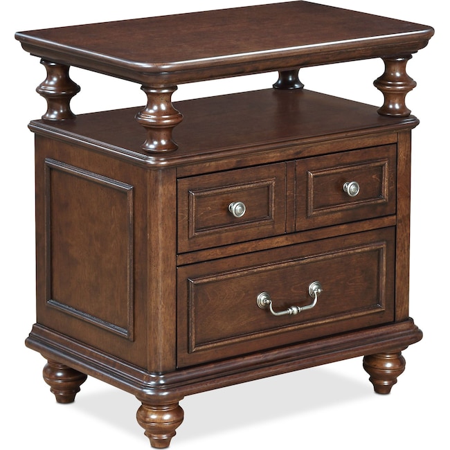 Bedroom Furniture - Charleston Shelf Nightstand