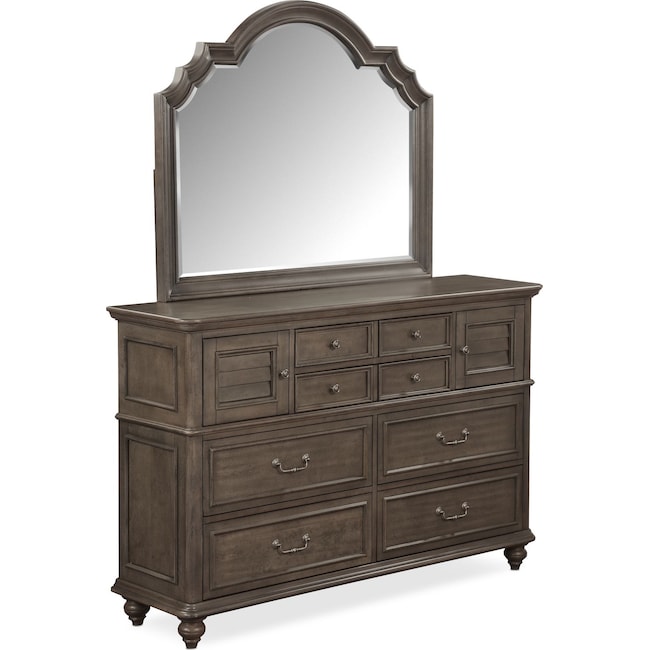 Bedroom Furniture - Charleston Dresser and Mirror