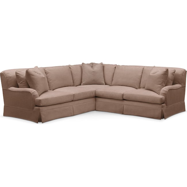 Living Room Furniture - Campbell 2-Piece Sectional with Right-Facing Loveseat