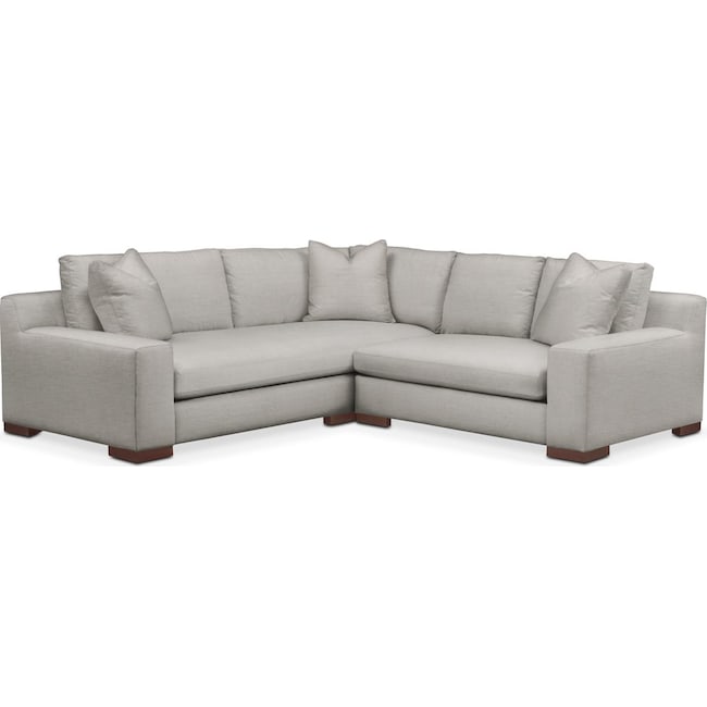 Living Room Furniture - Ethan 2-Piece Small Sectional