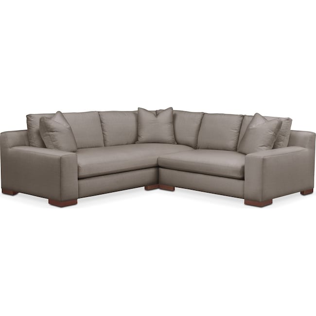 Living Room Furniture - Ethan 2-Piece Small Sectional