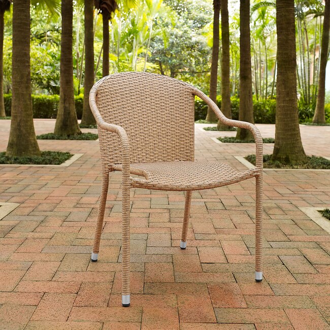 Outdoor Furniture - Aldo Set of 4 Stackable Outdoor Arm Chairs
