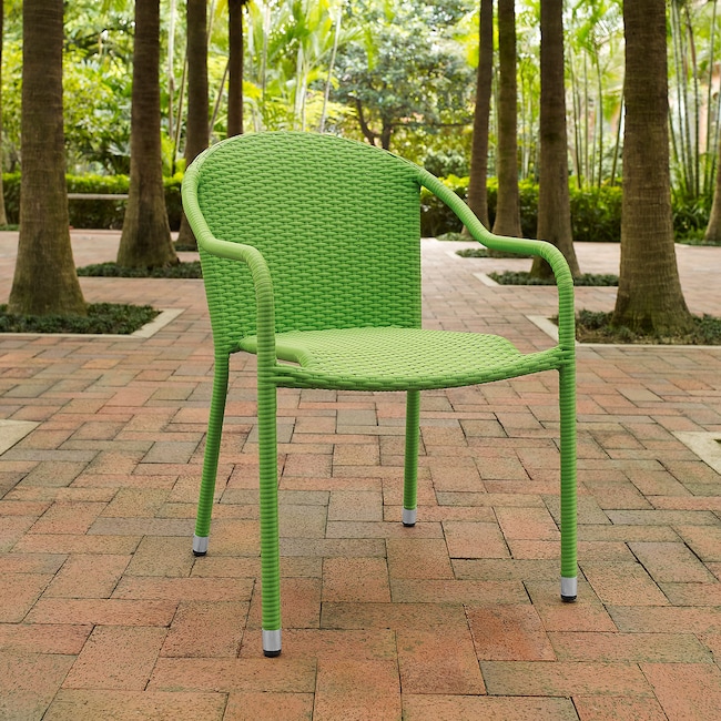 Outdoor Furniture - Aldo Set of 4 Stackable Outdoor Arm Chairs