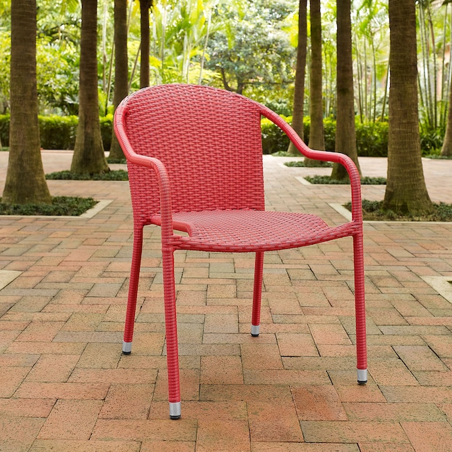 Outdoor Furniture - Aldo Set of 4 Stackable Outdoor Arm Chairs