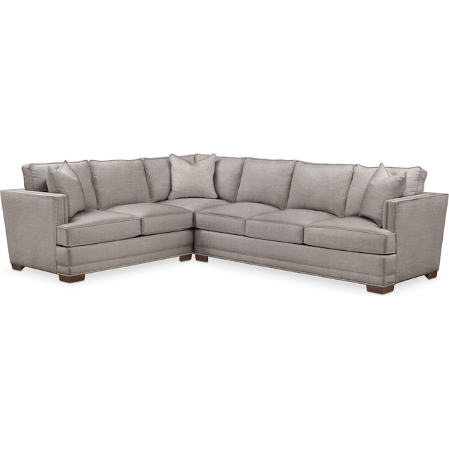 Living Room Furniture - Arden 2-Piece Large Sectional