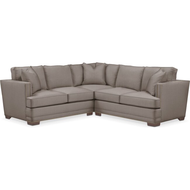 Living Room Furniture - Arden 2-Piece Small Sectional