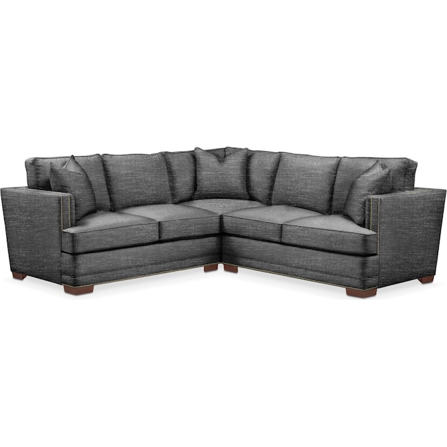 Living Room Furniture - Arden 2-Piece Small Sectional