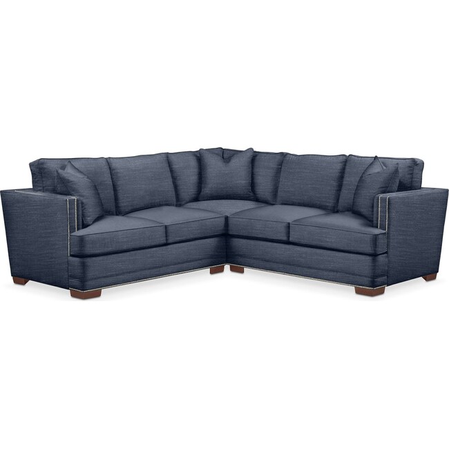 Living Room Furniture - Arden 2-Piece Small Sectional