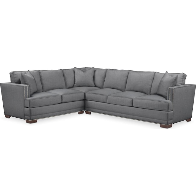 Living Room Furniture - Arden 2-Piece Large Sectional