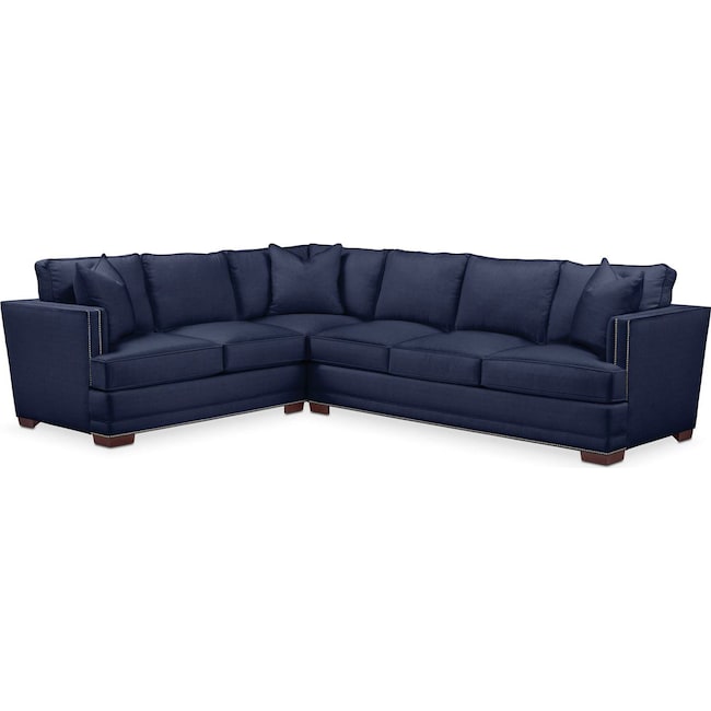 Living Room Furniture - Arden 2-Piece Large Sectional