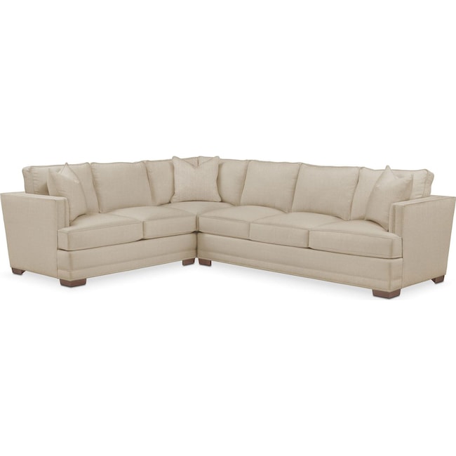 Living Room Furniture - Arden 2-Piece Large Sectional