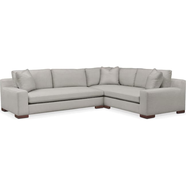 Living Room Furniture - Ethan 2-Piece Large Sectional