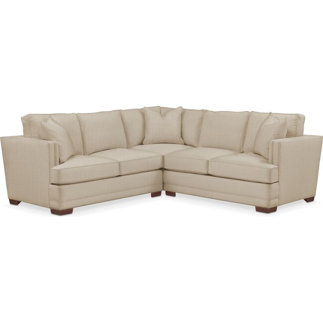 Living Room Furniture - Arden 2-Piece Small Sectional