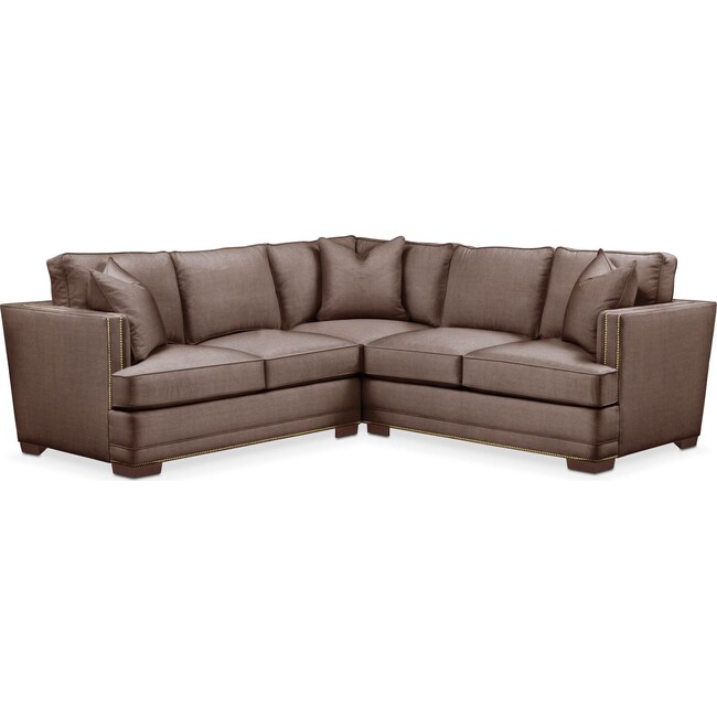 Living Room Furniture - Arden 2-Piece Small Sectional