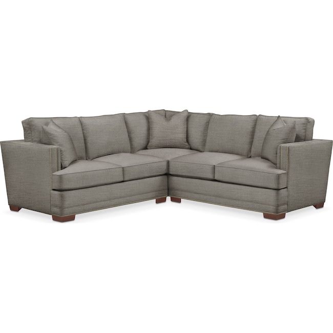 Living Room Furniture - Arden 2-Piece Small Sectional