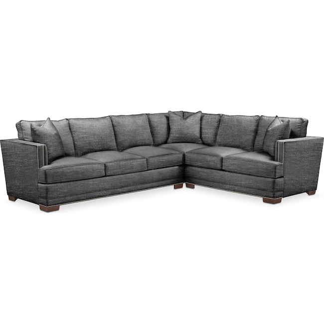 Living Room Furniture - Arden 2-Piece Large Sectional