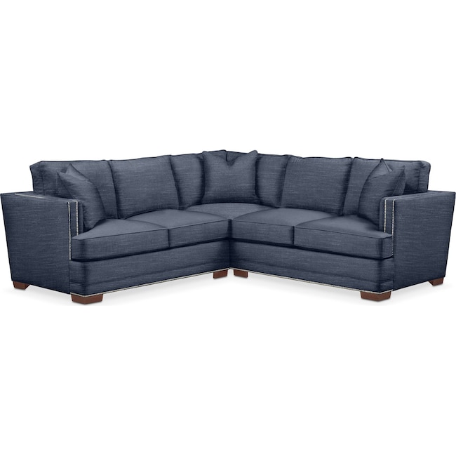 Living Room Furniture - Arden 2-Piece Small Sectional
