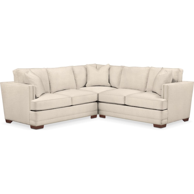 Living Room Furniture - Arden 2-Piece Small Sectional