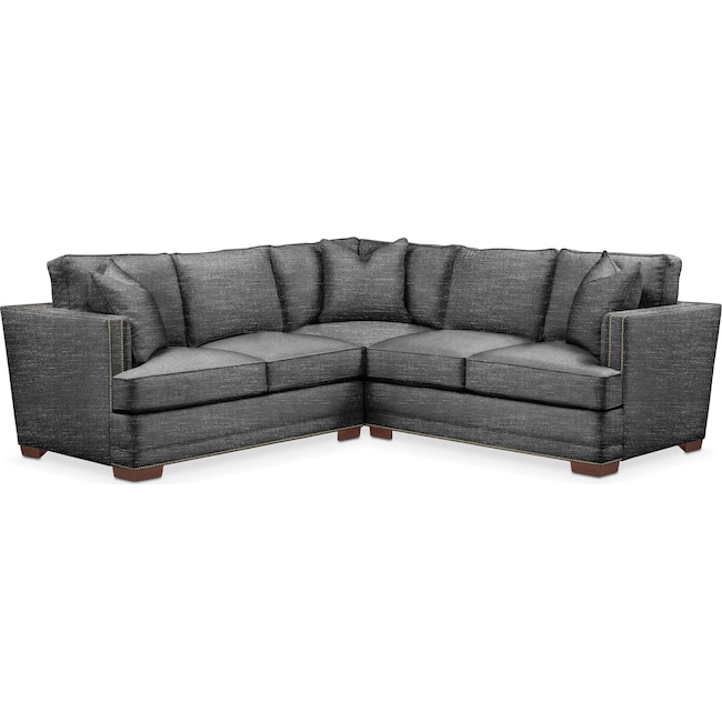 Living Room Furniture - Arden 2-Piece Small Sectional