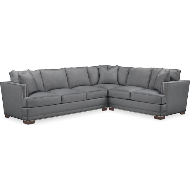 Living Room Furniture - Arden 2-Piece Large Sectional