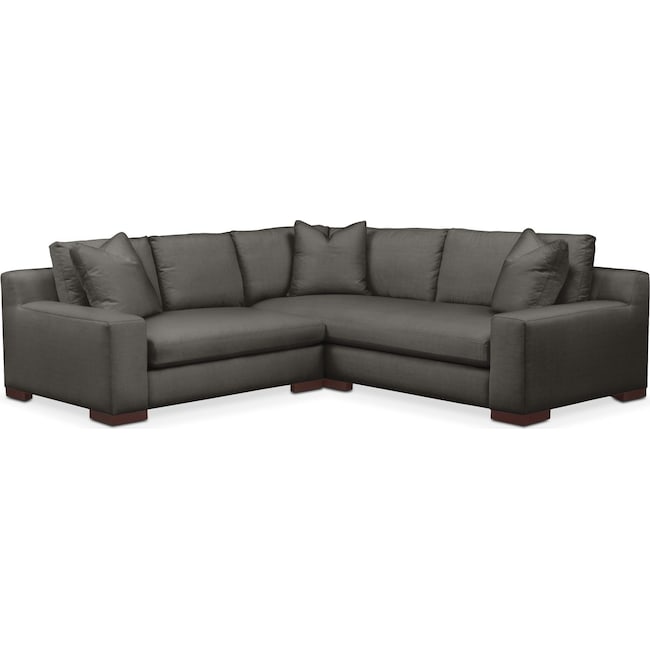 Living Room Furniture - Ethan Cumulus 2-Piece Small Sectional with Left-Facing Loveseat - Statley L Sterling