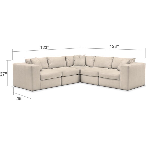 Living Room Furniture - Collin 5-Piece Sectional