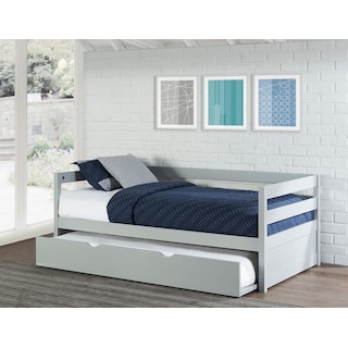 Daybeds Trundle Beds Bedroom Furniture Value City Hudson Twin Daybed With Trundle Gray