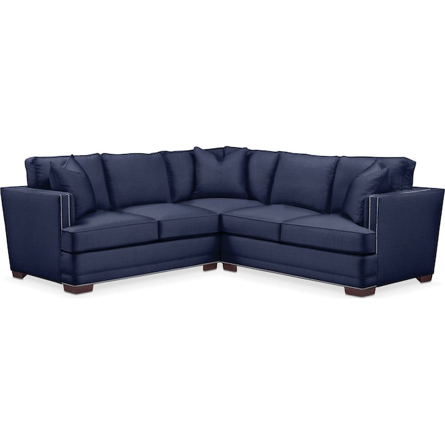 Living Room Furniture - Arden 2-Piece Small Sectional
