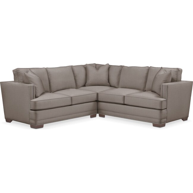 Living Room Furniture - Arden 2-Piece Small Sectional