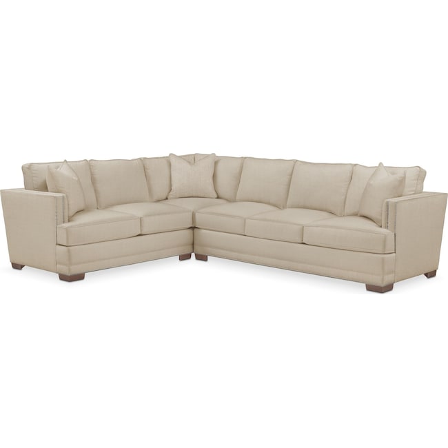 Living Room Furniture - Arden 2-Piece Large Sectional